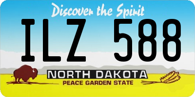 ND license plate ILZ588