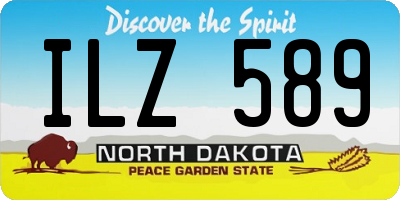 ND license plate ILZ589