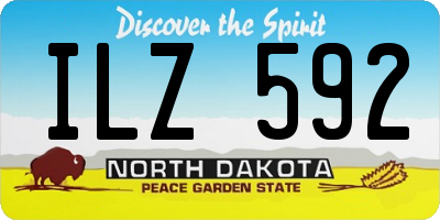 ND license plate ILZ592