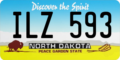 ND license plate ILZ593