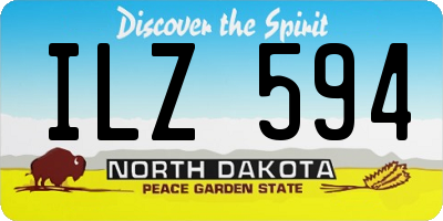 ND license plate ILZ594