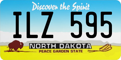 ND license plate ILZ595