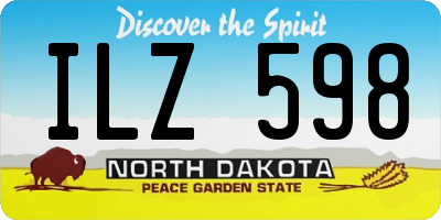 ND license plate ILZ598