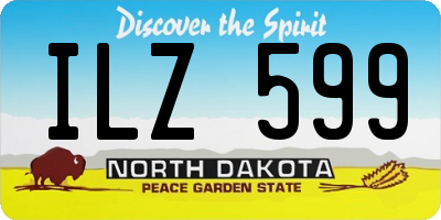 ND license plate ILZ599