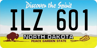 ND license plate ILZ601