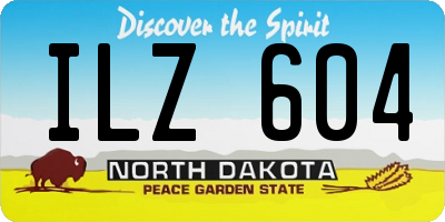ND license plate ILZ604