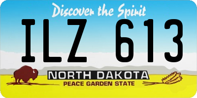 ND license plate ILZ613