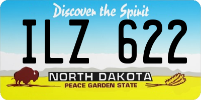 ND license plate ILZ622