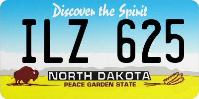 ND license plate ILZ625