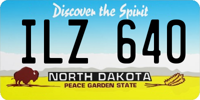 ND license plate ILZ640