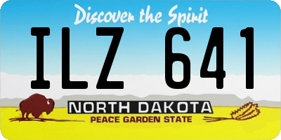 ND license plate ILZ641