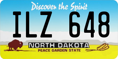 ND license plate ILZ648