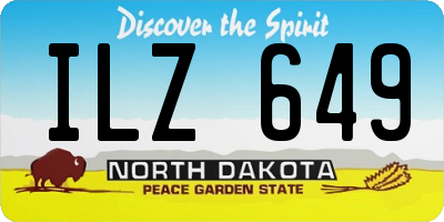 ND license plate ILZ649