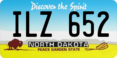 ND license plate ILZ652