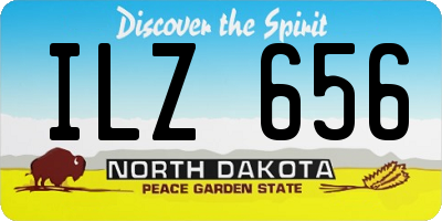 ND license plate ILZ656