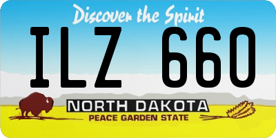 ND license plate ILZ660