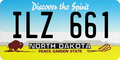 ND license plate ILZ661
