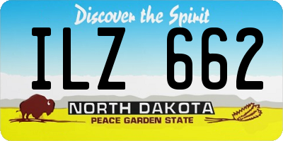 ND license plate ILZ662