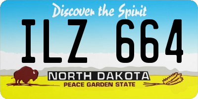 ND license plate ILZ664