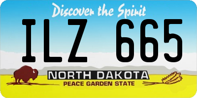 ND license plate ILZ665