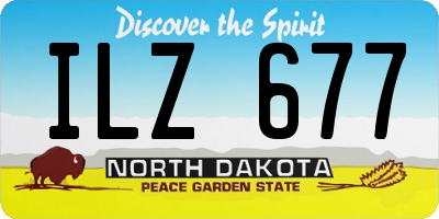 ND license plate ILZ677