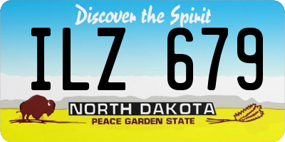ND license plate ILZ679