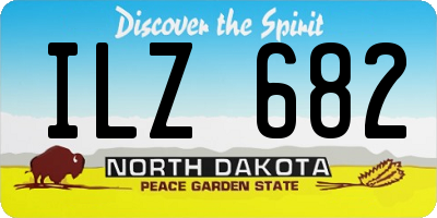 ND license plate ILZ682
