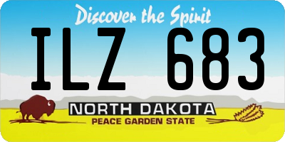 ND license plate ILZ683