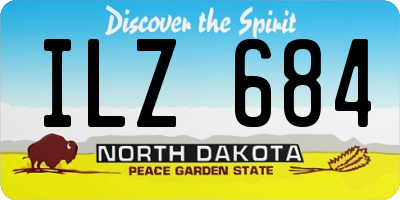 ND license plate ILZ684