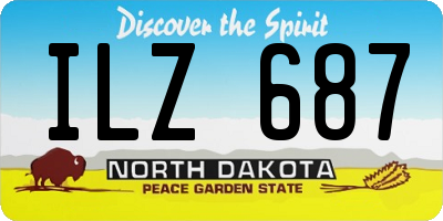ND license plate ILZ687