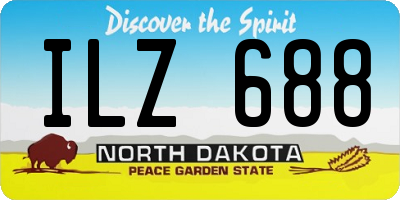 ND license plate ILZ688