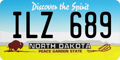 ND license plate ILZ689
