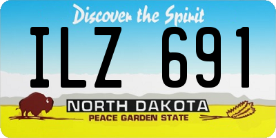 ND license plate ILZ691
