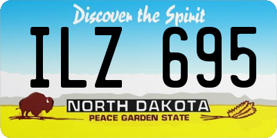 ND license plate ILZ695