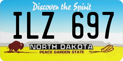 ND license plate ILZ697