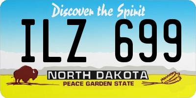 ND license plate ILZ699