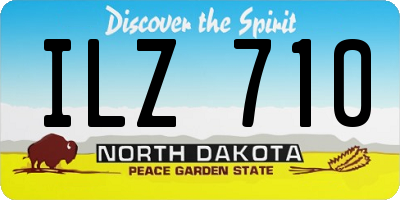ND license plate ILZ710