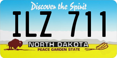 ND license plate ILZ711