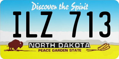 ND license plate ILZ713