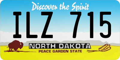 ND license plate ILZ715