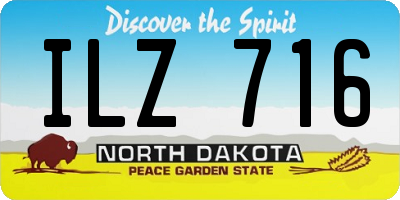 ND license plate ILZ716
