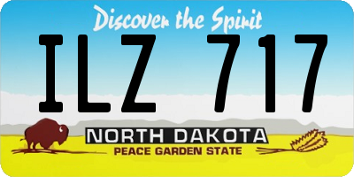 ND license plate ILZ717