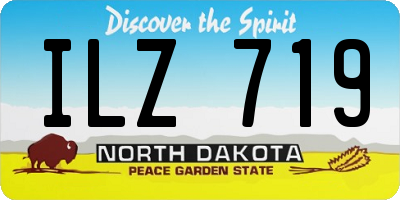 ND license plate ILZ719
