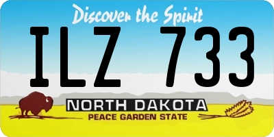 ND license plate ILZ733