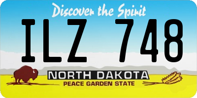 ND license plate ILZ748