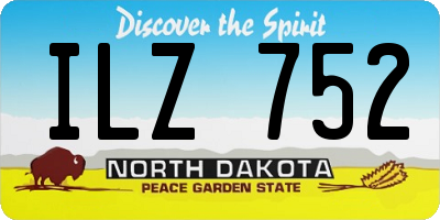ND license plate ILZ752