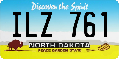 ND license plate ILZ761
