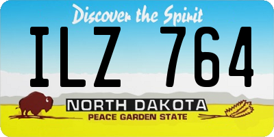 ND license plate ILZ764