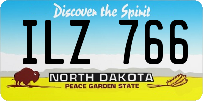 ND license plate ILZ766