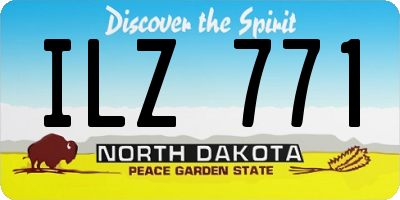 ND license plate ILZ771